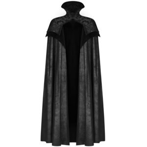 black long victorian gothic illuminati cloak coat